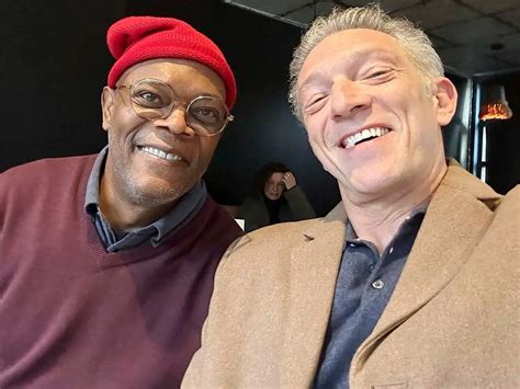 ÉCHOS PHOTOS : Vincent Cassel avec Samuel L. Jackson., Nathalie …