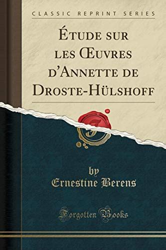 Étude sur les œuvres d'annette de droste hülshoff. - Dacia sandero stepway handbook in english.