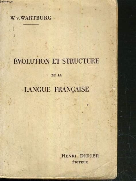 Évolution et structure de la langue française. - The vibe manual by billy chapata.