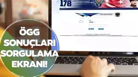 ÖGG SINAV SONUÇLARI SORGULAMA EKRANI: ÖGG sınav . 