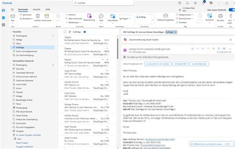 
Öffne die Outlook-App oder die Website