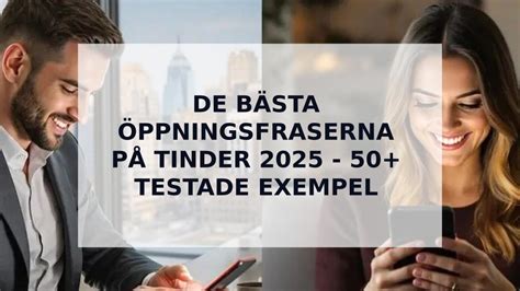 Öppningsfraser tinder