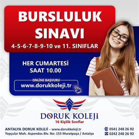 Özel Doruk Koleji KAÇIRANLAR İÇİN Doruk Koleji Bursluluk Sınavı. 