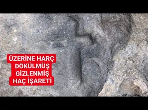 ÜZERİNE HARÇ DÖKÜLEREK GİZLENMİŞ HAÇ İŞARETİ..
