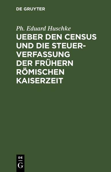 Über den census und die steuerverfassung der frühern römischen kaiserzeit. - Conferências e debates do 1o. encontro internacional de jornalismo.