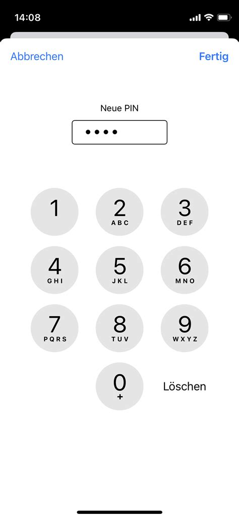 ändern sim pin iphone