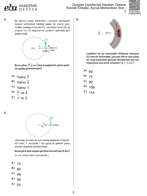 çembersel hareket test 1.