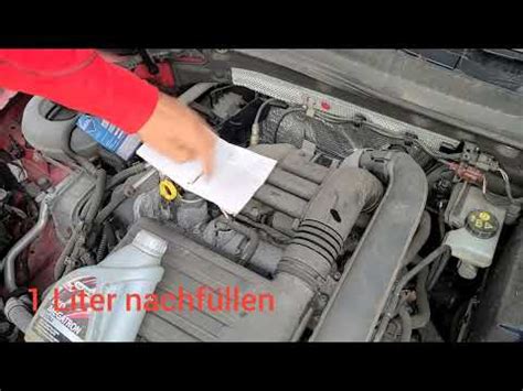 öl nachfüllen vw golf