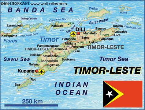 östtimor kort