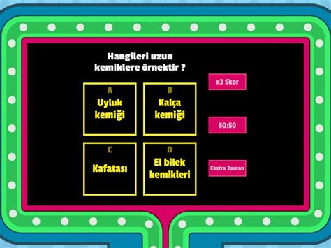 ünite fen bilimleri Gameshow testi.