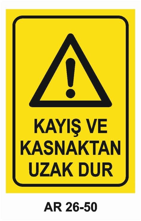 İş Güvenliği ve İkaz Levhaları Dur Uyarı Levhası.