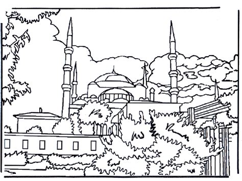 İstanbul İle İlgili Boyama Sayfaları . 