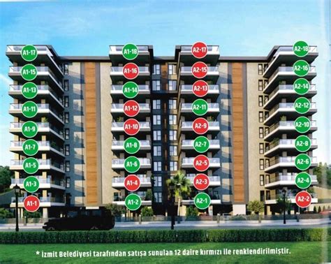 İzmit Belediyesi, yaptırdığı projedeki 12 dairenin satışını gerçekleştireceks