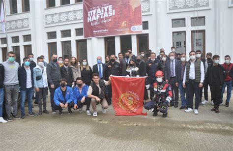 Şalpazarı Meslek Yüksek Okulu’nda İtfaiye Haftası kutlandı. 