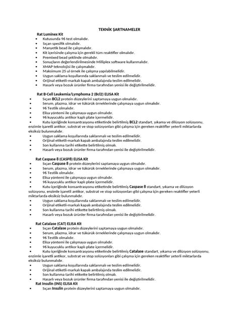 Şartnameler Kabloder.