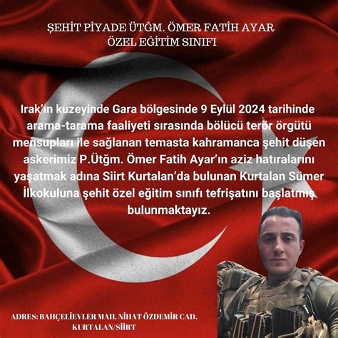 Şehit P.Ütğm Ömer Fatih Ayar Bir sevda daha mahşere kaldı.. 