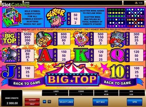 Бесплатный игровой автомат Big Top онлайн
