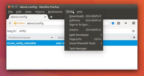 В чём проблема сборки Firefox с патчем unity-menubar?