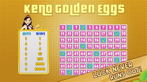 Игра Golden Egg Keno  играть бесплатно онлайн