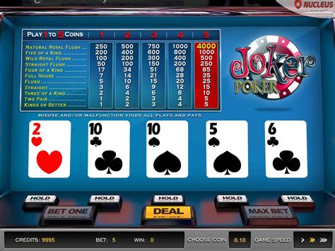 Игра Joker Poker SH (Nucleus)  играть бесплатно онлайн