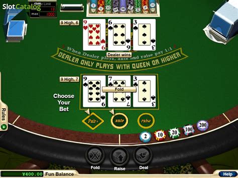 Игра Tri Card Poker  играть бесплатно онлайн