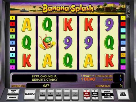 Игровой автомат Banana Splash играть на сайте vavada
