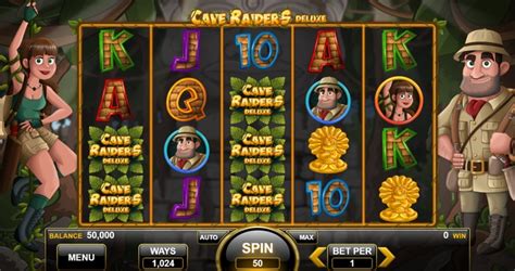 Игровой автомат Cave Raider Deluxe  играть бесплатно