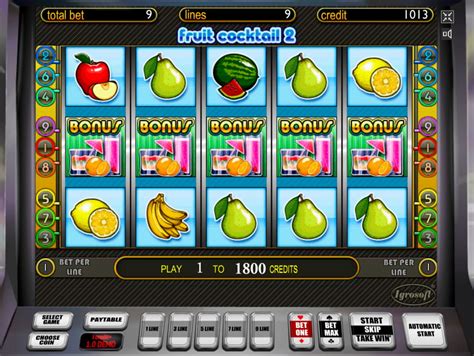 Игровой автомат Fruit Cocktail в казино Вулкан Рояль