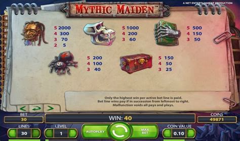 Игровой автомат Mythic Maiden (Мистическая Дева) играть бесплатно онлайн