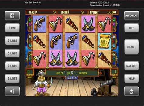 Игровой автомат Pirate (Пират) играть бесплатно онлайн