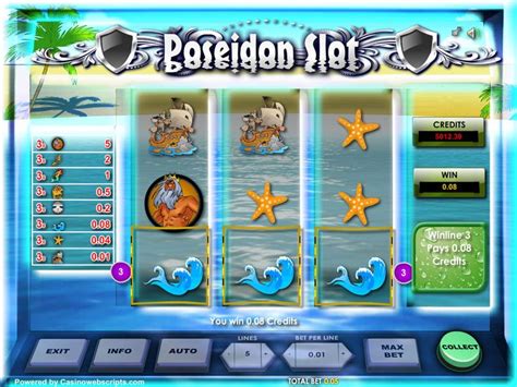 Игровой автомат Poseidon 3RS Slot  играть бесплатно