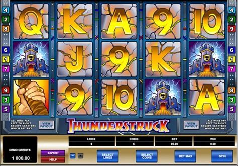 Игровой автомат Thunderstruck (Удар Грома)  играть бесплатно онлайн