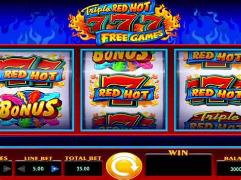 Игровой автомат Triple Red Hot 777  играть бесплатно