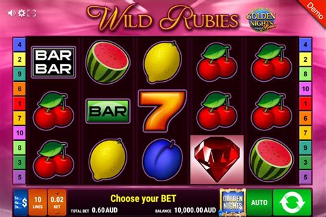 Игровой автомат Wild Rubies  Golden Nights Bonus  играть бесплатно