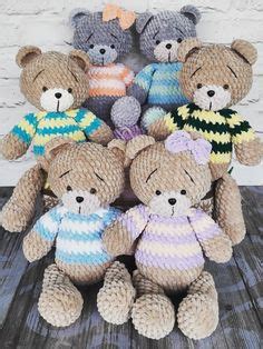 Идеи на тему «Amigurumi bears» (27) - Pinterest