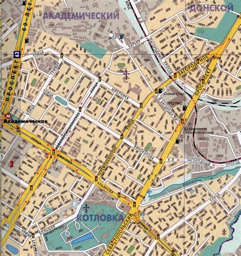 Петербургская карта улиц Пушкинского района