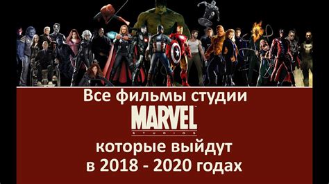 Популярные фильмы студии Marvel