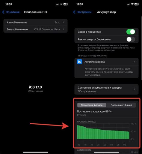 Разряжается аккумулятор iOS 17: почему время автономной работы моего iPhone на последней версии iOS сокращается?