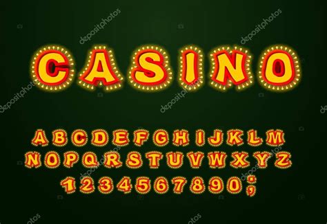казино шрифт