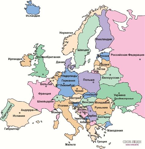 карта казино европы