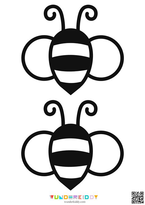 шаблон пчелки