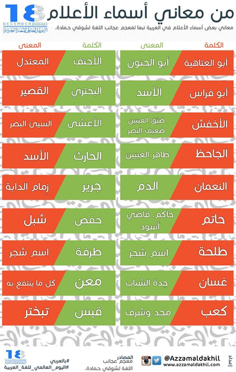 الأسماء في اللغة العربيةs