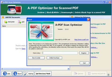 برنامج a pdf scan optimizer 292 لتحسين جودة ملفات pdf