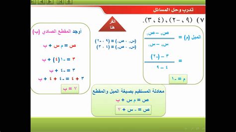 ثانوي حل الفصل اول الثالث مسارات رياضيات حل الفصل