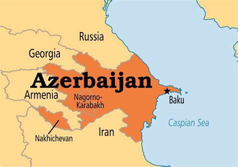 خريطة اذربيجان