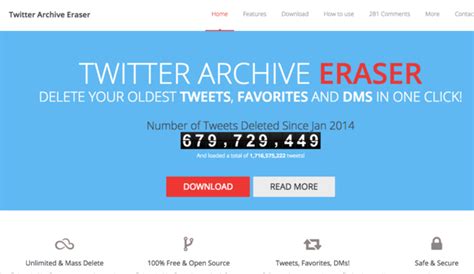 طريقة تحميل برنامج twitter archive erasers