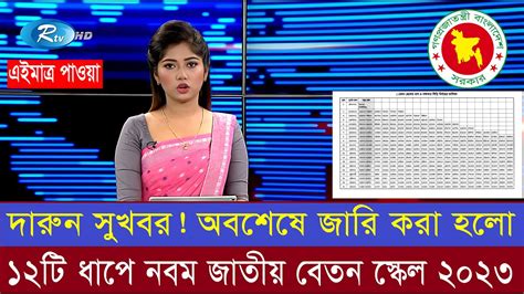 ৯ম পে স্কেল ২০২৩ পে স্কেল ঘোষণা। সুখবর আসছে চাকরিজীবীদের pay scale …