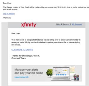 ‎Scam email Xfinity Community Forum