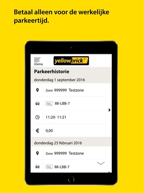 ‎Yellowbrick Parkeren in de App Store