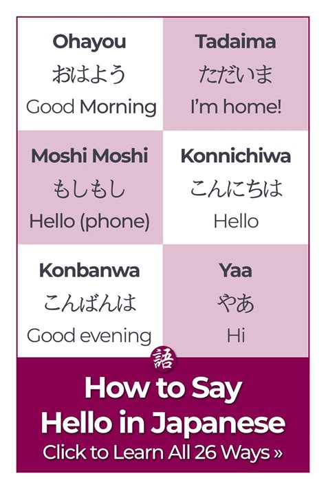 – > – 30+ - hello in japanese
